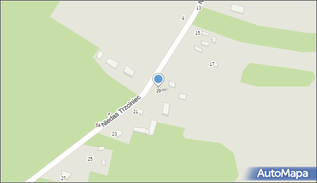 Tuszyn, Niedas Trzciniec, 19, mapa Tuszyn