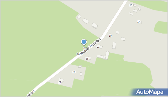 Tuszyn, Niedas Trzciniec, 6, mapa Tuszyn
