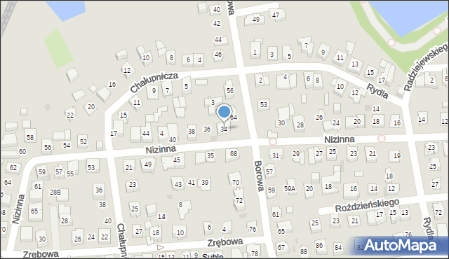 Tychy, Nizinna, 34, mapa Tychów