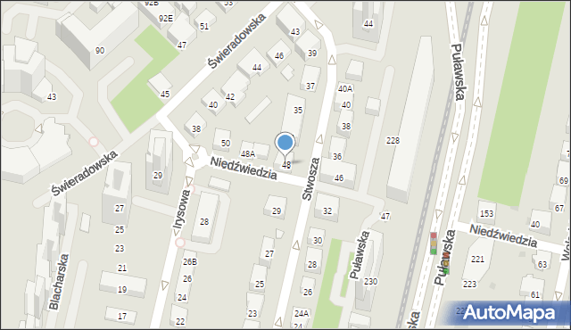Warszawa, Niedźwiedzia, 48, mapa Warszawy