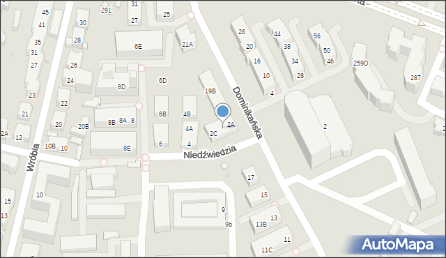 Warszawa, Niedźwiedzia, 2B, mapa Warszawy