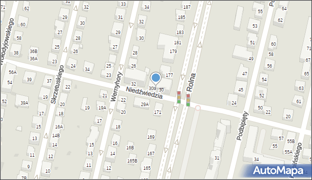 Warszawa, Niedźwiedzia, 30a, mapa Warszawy