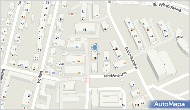 Warszawa, Niedźwiedzia, 6C, mapa Warszawy