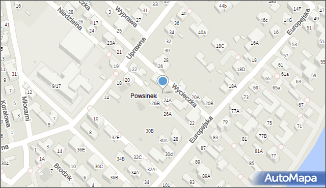 Warszawa, Niedzielna, 16, mapa Warszawy
