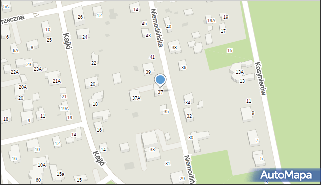 Warszawa, Niemodlińska, 37, mapa Warszawy