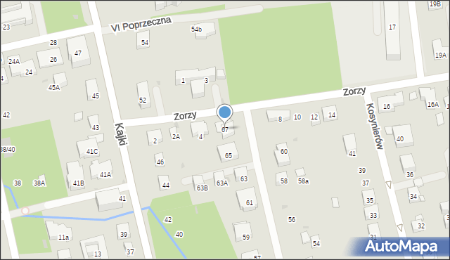 Warszawa, Niemodlińska, 67, mapa Warszawy