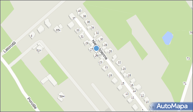 Warszawa, Niecodzienna, 25, mapa Warszawy