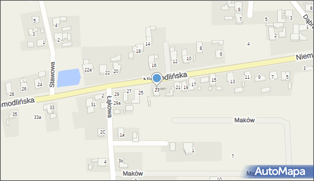 Wawelno, Niemodlińska, 23, mapa Wawelno