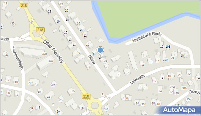 Wejherowo, Niska, 4A, mapa Wejherowo