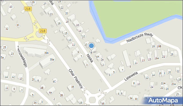 Wejherowo, Niska, 6, mapa Wejherowo