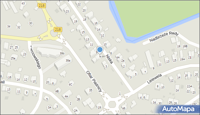 Wejherowo, Niska, 7, mapa Wejherowo