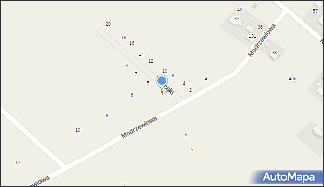 Więckowice, Niecała, 1, mapa Więckowice