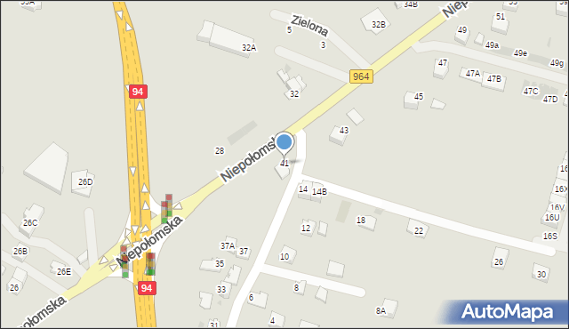 Wieliczka, Niepołomska, 41, mapa Wieliczka