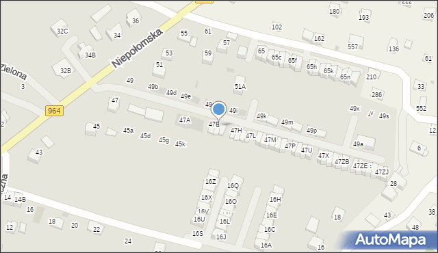 Wieliczka, Niepołomska, 47F, mapa Wieliczka