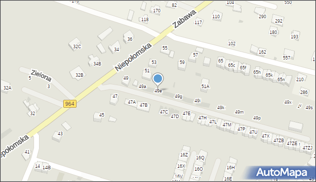 Wieliczka, Niepołomska, 49e, mapa Wieliczka
