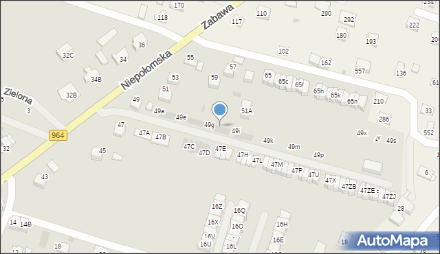 Wieliczka, Niepołomska, 49h, mapa Wieliczka