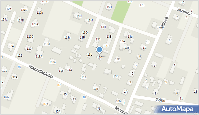 Wieliszew, Niepodległości, 110, mapa Wieliszew