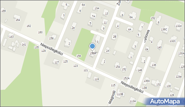 Wieliszew, Niepodległości, 156A, mapa Wieliszew