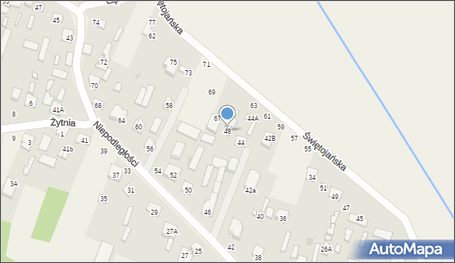 Wieliszew, Niepodległości, 48, mapa Wieliszew