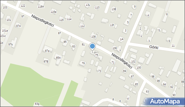 Wieliszew, Niepodległości, 77, mapa Wieliszew