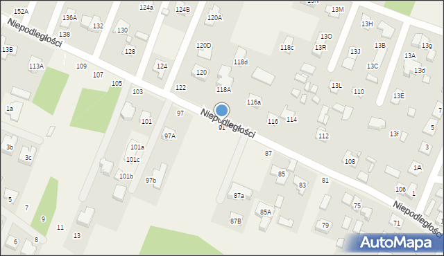 Wieliszew, Niepodległości, 91, mapa Wieliszew