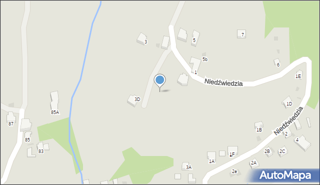 Wisła, Niedźwiedzia, 1l, mapa Wisła