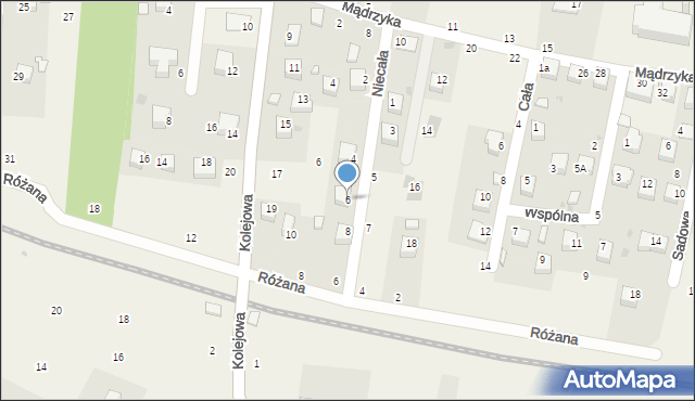 Wola Filipowska, Niecała, 6, mapa Wola Filipowska