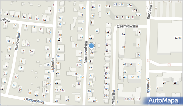 Wrocław, Niemczańska, 16, mapa Wrocławia