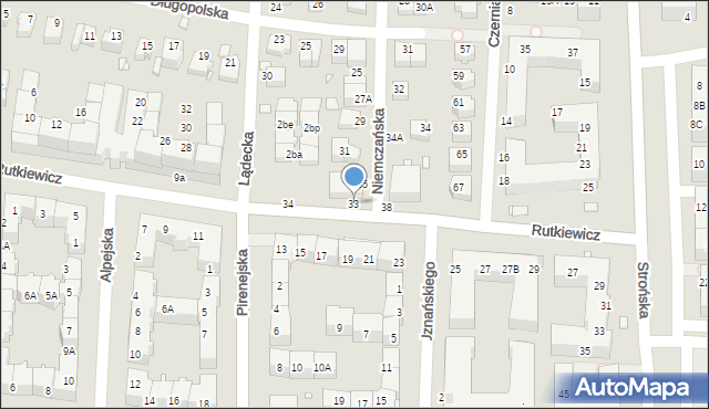 Wrocław, Niemczańska, 33, mapa Wrocławia