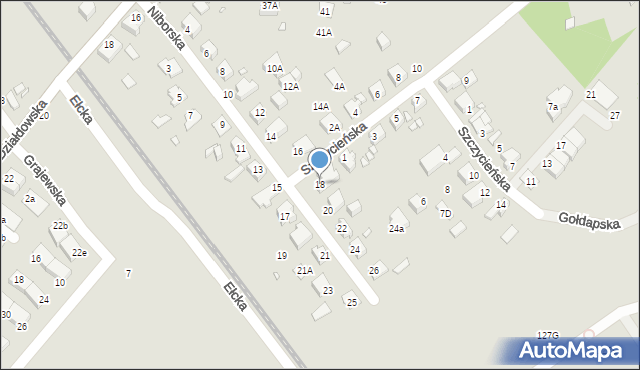 Wrocław, Niborska, 18, mapa Wrocławia