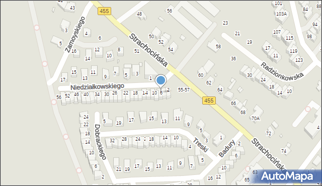 Wrocław, Niedziałkowskiego Mieczysława, 6, mapa Wrocławia
