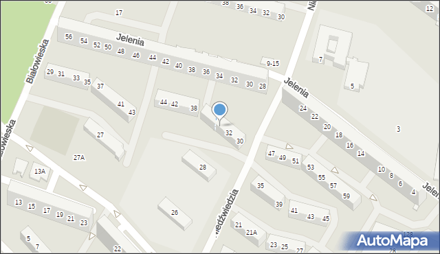 Wrocław, Niedźwiedzia, 34, mapa Wrocławia