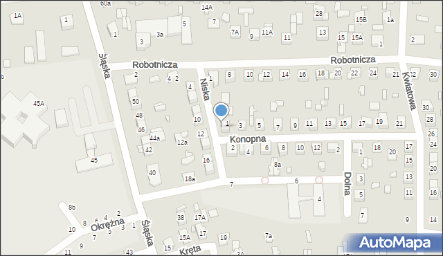 Zamość, Niska, 3, mapa Zamościa