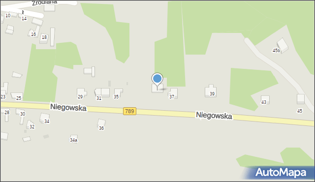 Żarki, Niegowska, 35a, mapa Żarki