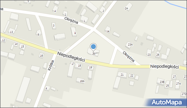 Żelisławiec, Niepodległości, 20, mapa Żelisławiec