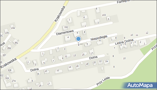 Zerwana, Niepodległa, 4, mapa Zerwana