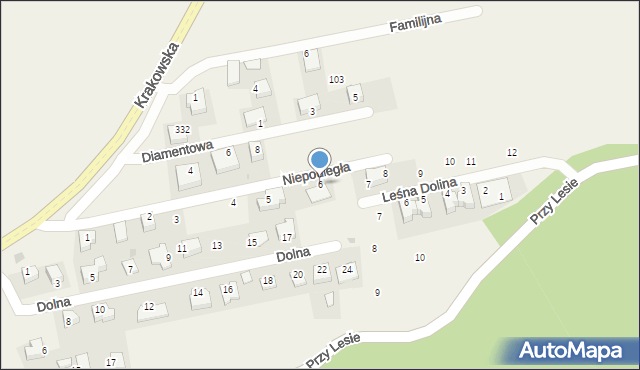 Zerwana, Niepodległa, 6, mapa Zerwana