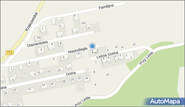 Zerwana, Niepodległa, 7, mapa Zerwana