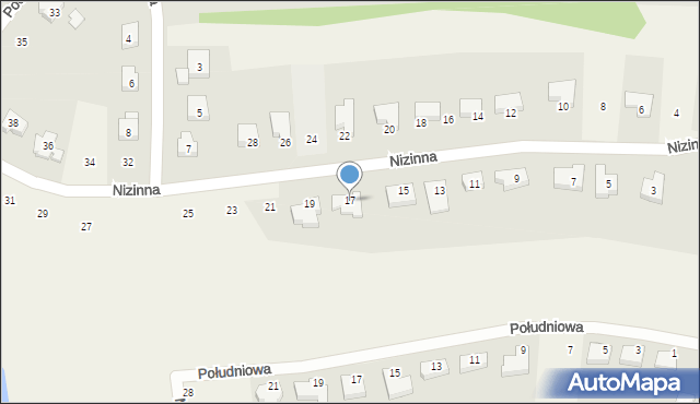 Ziemnice, Nizinna, 17, mapa Ziemnice