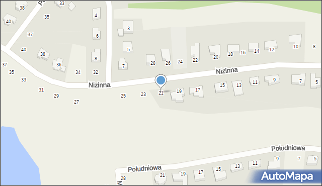 Ziemnice, Nizinna, 21, mapa Ziemnice
