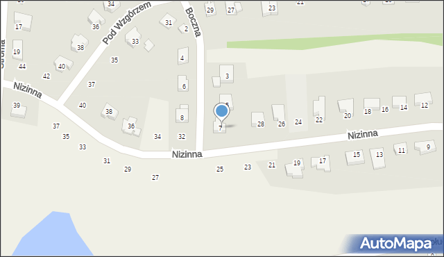 Ziemnice, Nizinna, 30, mapa Ziemnice