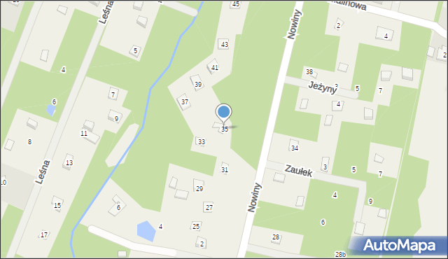 Adamów-Wieś, Nowiny, 35, mapa Adamów-Wieś