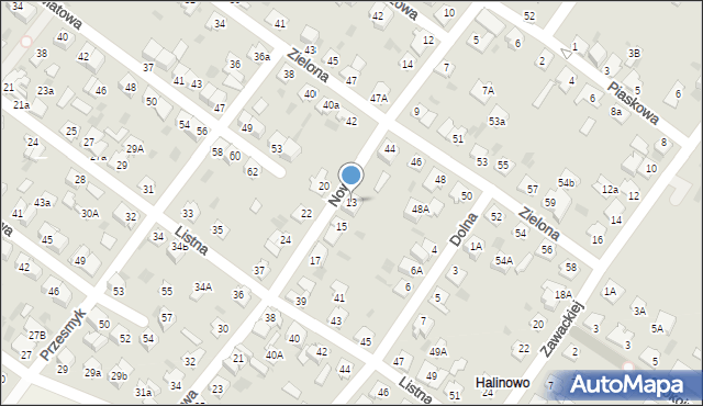 Aleksandrów Kujawski, Nowa, 13, mapa Aleksandrów Kujawski