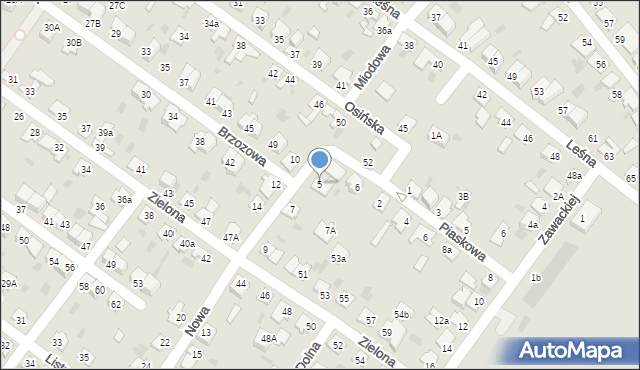 Aleksandrów Kujawski, Nowa, 5, mapa Aleksandrów Kujawski