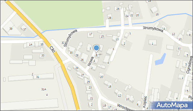 Baranów, Nowa, 6, mapa Baranów