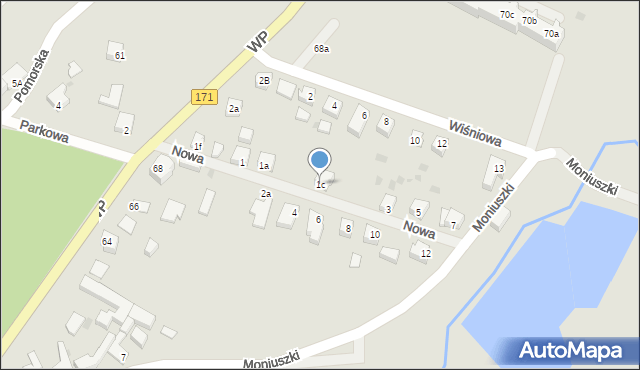 Barwice, Nowa, 1c, mapa Barwice