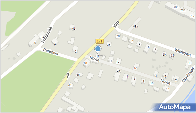 Barwice, Nowa, 1f, mapa Barwice