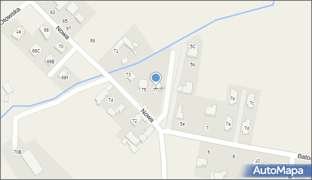 Batorowo, Nowa, 77, mapa Batorowo
