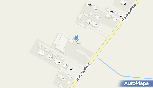 Belsk Duży, Nocznickiego Tomasza, 13, mapa Belsk Duży