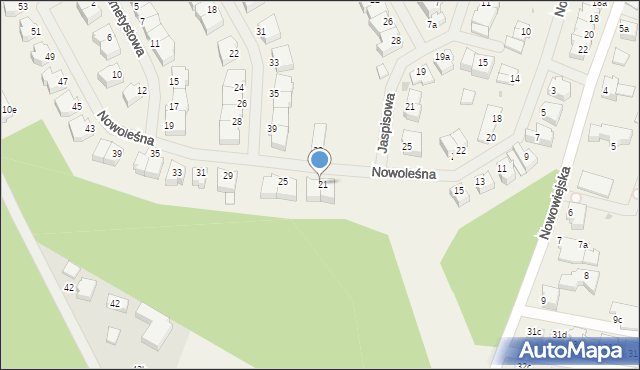 Bezrzecze, Nowoleśna, 23, mapa Bezrzecze